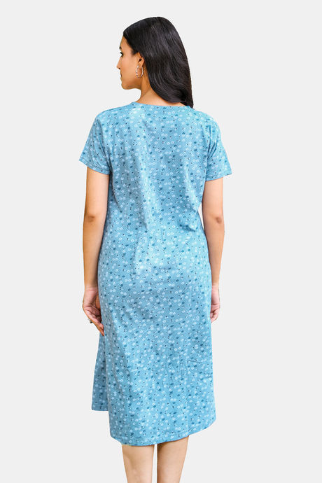 Sweetmoon Long T Shirt Nightdress - Blue — image 2