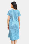 Sweetmoon Long T Shirt Nightdress - Blue — thumbnail 2