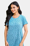 Sweetmoon Long T Shirt Nightdress - Blue — thumbnail 5