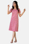 Sweetmoon Long T Shirt Nightdress - Pink — thumbnail 1
