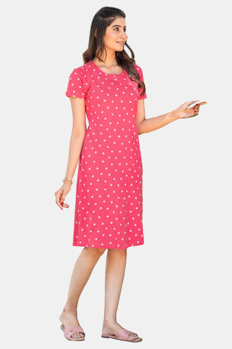Sweetmoon Long T Shirt Nightdress - Pink — image 4