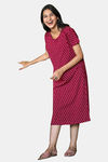 Sweetmoon Long T Shirt Nightdress - Red — thumbnail 4