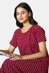 Sweetmoon Long T Shirt Nightdress - Red — thumbnail 5