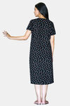 Sweetmoon Long T Shirt Nightdress - Black — thumbnail 2