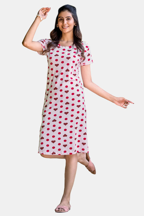 Sweetmoon Long T Shirt Nightdress - White — image 4