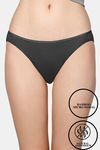 AshleyandAlvis Medium Rise Full Coverage Anti Bacterial Bikini Panty - Ebony Black — thumbnail 1