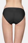 AshleyandAlvis Medium Rise Full Coverage Anti Bacterial Bikini Panty - Ebony Black — thumbnail 4