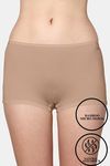 AshleyandAlvis Medium Rise Full Coverage Anti Bacterial Boyshort - Aveia Nude — thumbnail 1
