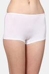 AshleyandAlvis Medium Rise Full Coverage Anti Bacterial Boyshort - Snowy White — thumbnail 2