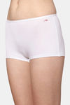 AshleyandAlvis Medium Rise Full Coverage Anti Bacterial Boyshort - Snowy White — thumbnail 3