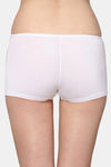 AshleyandAlvis Medium Rise Full Coverage Anti Bacterial Boyshort - Snowy White — thumbnail 4