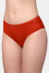 AshleyandAlvis Medium Rise Full Coverage Anti Bacterial Hipster Panty - Scarlet Red — thumbnail 3