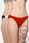 AshleyandAlvis Medium Rise Full Coverage Anti Bacterial Bikini Panty (Pack of 3) - Multicolor — thumbnail 1