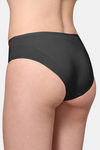 AshleyandAlvis Anti Microbial Medium Rise Full Coverage Hipster Panty (Pack of 2) - Black White — thumbnail 8