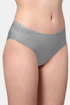 AshleyandAlvis Anti Microbial Medium Rise Full Coverage Hipster Panty (Pack of 2) - White Grey — thumbnail 3