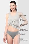 AshleyandAlvis Anti Microbial Medium Rise Full Coverage Hipster Panty (Pack of 2) - White Grey — thumbnail 5