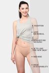 AshleyandAlvis Anti Microbial Medium Rise Full Coverage Hipster Panty (Pack of 2) - Pink Nude — thumbnail 5