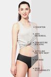 AshleyandAlvis Medium Rise Full Coverage Anti Bacterial Hipster Panty (Pack of 3) - Multicolor — thumbnail 5