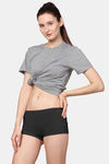 AshleyandAlvis Medium Rise Full Coverage Anti Bacterial Boyshort (Pack of 2) - Ebony Black Aveia Nude — thumbnail 13