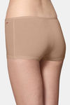AshleyandAlvis Medium Rise Full Coverage Anti Bacterial Boyshort (Pack of 2) - Ebony Black Aveia Nude — thumbnail 7