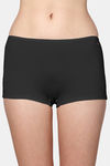 AshleyandAlvis Medium Rise Full Coverage Anti Bacterial Boyshort (Pack of 2) - Ebony Black Aveia Nude — thumbnail 8