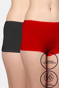 Ebony Black-Scarlet Red
