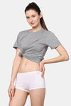 AshleyandAlvis Medium Rise Full Coverage Anti Bacterial Boyshort (Pack of 2) - Snowy White Scarlet Red — thumbnail 13