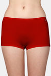 AshleyandAlvis Medium Rise Full Coverage Anti Bacterial Boyshort (Pack of 2) - Snowy White Scarlet Red — thumbnail 2