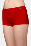 AshleyandAlvis Medium Rise Full Coverage Anti Bacterial Boyshort (Pack of 2) - Snowy White Scarlet Red — thumbnail 4