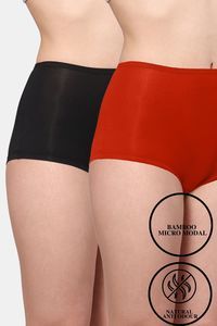 Ebony Black-Scarlet Red
