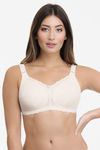 Ultimo By Amante  Double Layered Non Wired Full Coverage Super Support Bra - Whitesmoke — thumbnail 1
