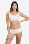 Ultimo By Amante  Double Layered Non Wired Full Coverage Super Support Bra - Whitesmoke — thumbnail 4