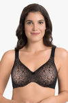 Ultimo by Amante Double Layered Wired Full Coverage Minimiser Bra - Black — thumbnail 1