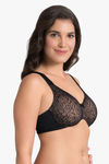 Ultimo by Amante Double Layered Wired Full Coverage Minimiser Bra - Black — thumbnail 2