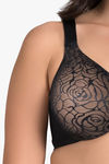 Ultimo by Amante Double Layered Wired Full Coverage Minimiser Bra - Black — thumbnail 4