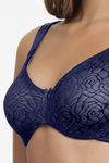 Ultimo by Amante Double Layered Wired Full Coverage Minimiser Bra - Inky Blue — thumbnail 4