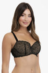 Ultimo By Amante Heritage Padded Wired Full Coverage Lace Bra - Black — thumbnail 2
