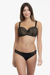 Ultimo By Amante Heritage Padded Wired Full Coverage Lace Bra - Black — thumbnail 5