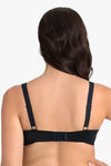 Ultimo by Amante Double Layered Wired Full Coverage Lace Bra - Black — thumbnail 3