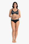 Ultimo by Amante Double Layered Wired Full Coverage Lace Bra - Black — thumbnail 5