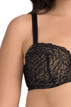 Ultimo by Amante Padded Wired Full Coverage Lace Bra - Black — thumbnail 4