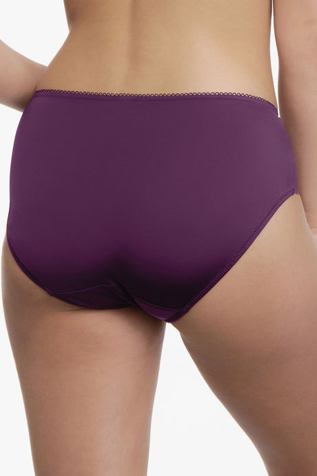 Ultimo By Amante Vintage Floral Low Rise Hipster Panty - Purple — image 3