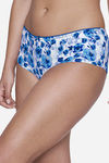 Ultimo By Amante Summer Bloom Low Rise Three-Fourth Coverage Boyshort - Blue — thumbnail 2