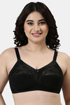Enamor Double Layered Non Wired Full Coverage Super Support Bra - Black — thumbnail 1