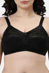 Enamor Double Layered Non Wired Full Coverage Super Support Bra - Black — thumbnail 6