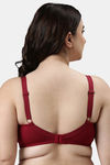 Enamor Double Layered Non Wired Full Coverage Super Support Bra - Masai — thumbnail 3