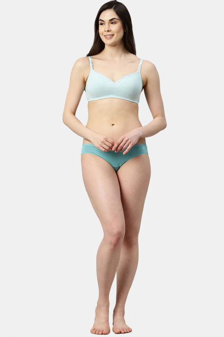 Enamor Padded Non Wired 3/4Th Coverage T-Shirt Bra - Capri Melange — image 4