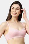 Enamor Padded Non Wired 3/4Th Coverage T-Shirt Bra - Orchid Melange — thumbnail 2