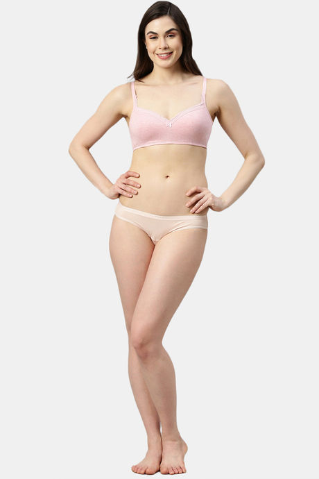 Enamor Padded Non Wired 3/4Th Coverage T-Shirt Bra - Orchid Melange — image 4
