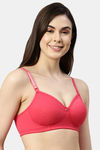 Enamor Single Layered Non Wired 3/4Th Coverage T-Shirt Bra - Teaberry — thumbnail 2